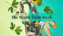 迈阿密泳装周，天堂海滩系列-白色比基尼黑模走秀