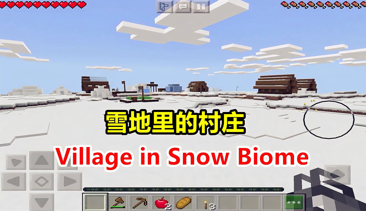 我的世界村庄种子雪地图片