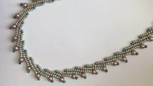 串珠 Beautiful Beaded Necklace or Anklet..( Herringbone Stitch)
