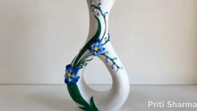 纸艺水泥Handmade Stylish Flower Vase 19 Flower Pot Out Of Cardboard And Cement  Prit
