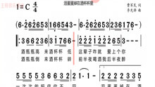 [图]歌曲《泪蛋蛋掉在酒杯杯里》，有声简谱带你唱