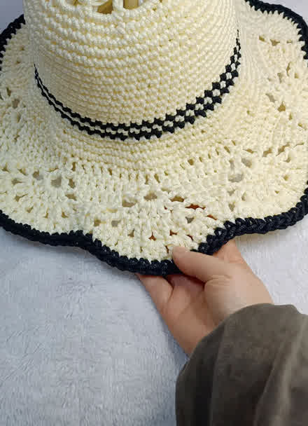 夏凉帽帽檐的加针方法图片