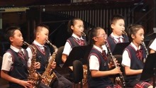 很优秀的小学生们演奏管乐合奏：无惧风雨