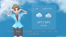 上海市2021年6月29日天气预报