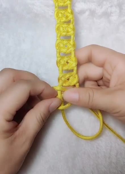 绳编腰链编织方法图解图片