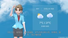 西宁市2021年9月22日天气预报