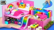 玩具小屋：DIY芭比公主迷你房间，蝴蝶结枕头