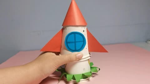 纸杯弹力火箭原理图片