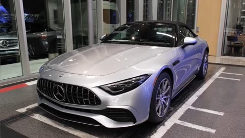 2023款奔馳amg sl43敞篷跑車 外觀和內飾細節