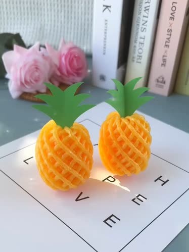 吃完水果的网子不要扔,一起做简单可爱的小菠萝吧!手工
