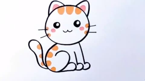 画小猫最简单的画法图片