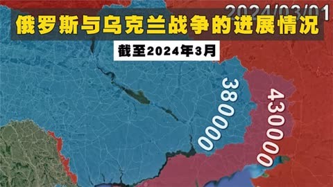 截至2024年3月,俄罗斯与乌克兰战争的进展情况
