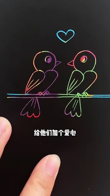 数字画鸟小鸟图片