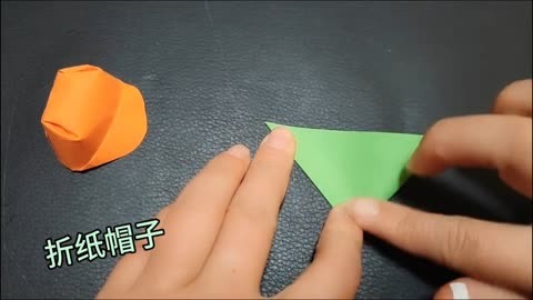 折纸鸭舌帽,用一张正方形的纸折出来帽子,简单有趣好玩一起折吧